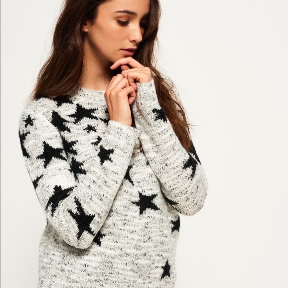 Ombré Star Jacquard Knit Jumper